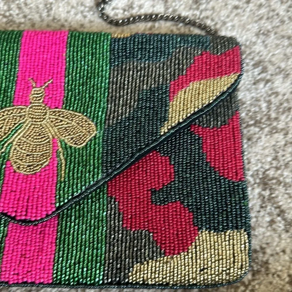 LA CHIC Designs Beaded Bag